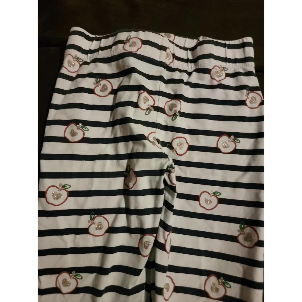 Max studio kids back to school apple outfit top‎ and leggings size 5 6